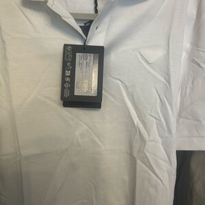 Men's Prada White Polo Shirt